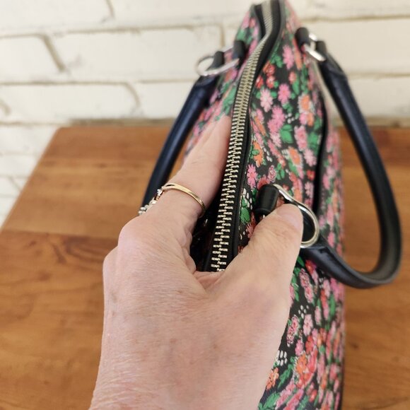 Euc Coach Sierra Posey Mini Floral Multi-Colored Handbag - Picture 12 of 14